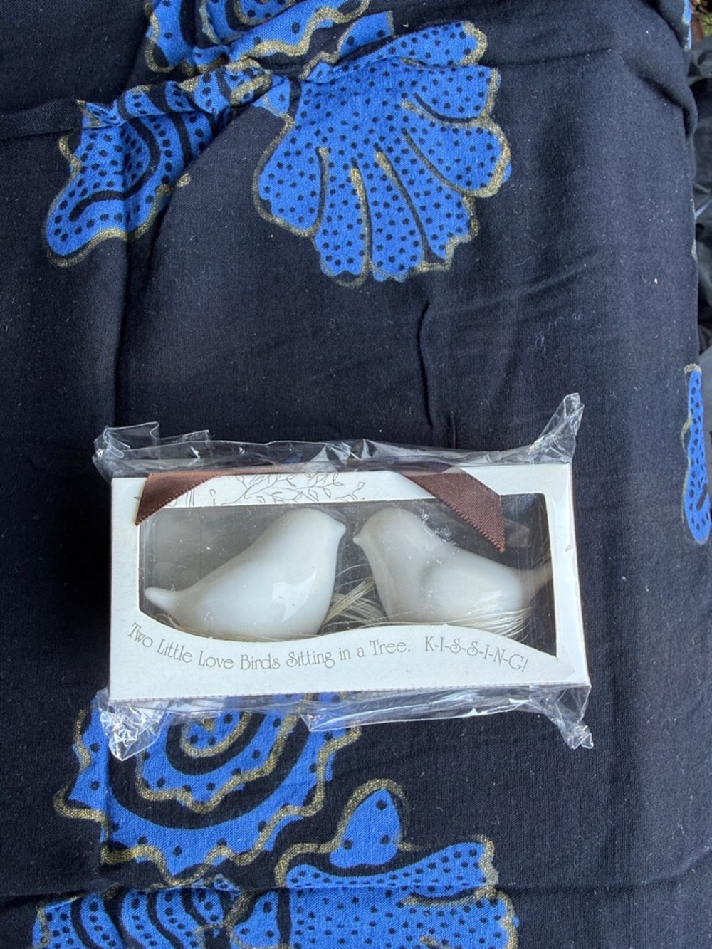 Kate Aspen White Resin Love Bird Salt and Pepper Shakers